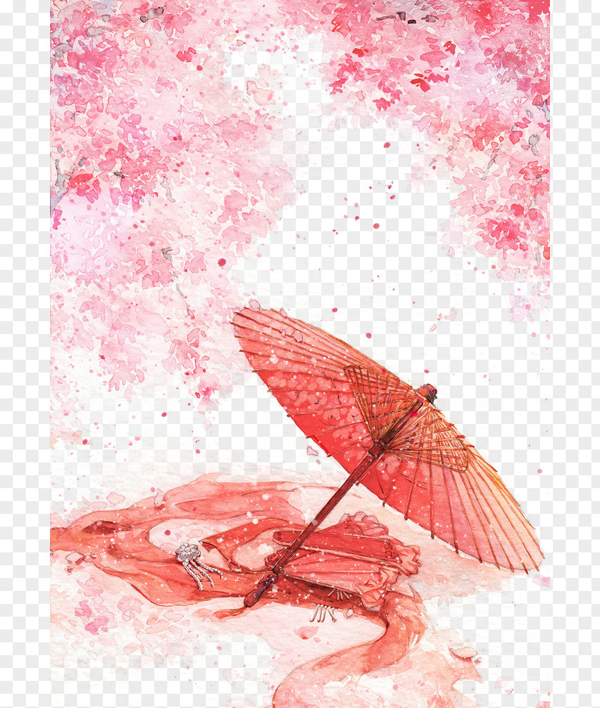 Antiquity Beautiful Watercolor Illustration Painting Ink Wash PNG