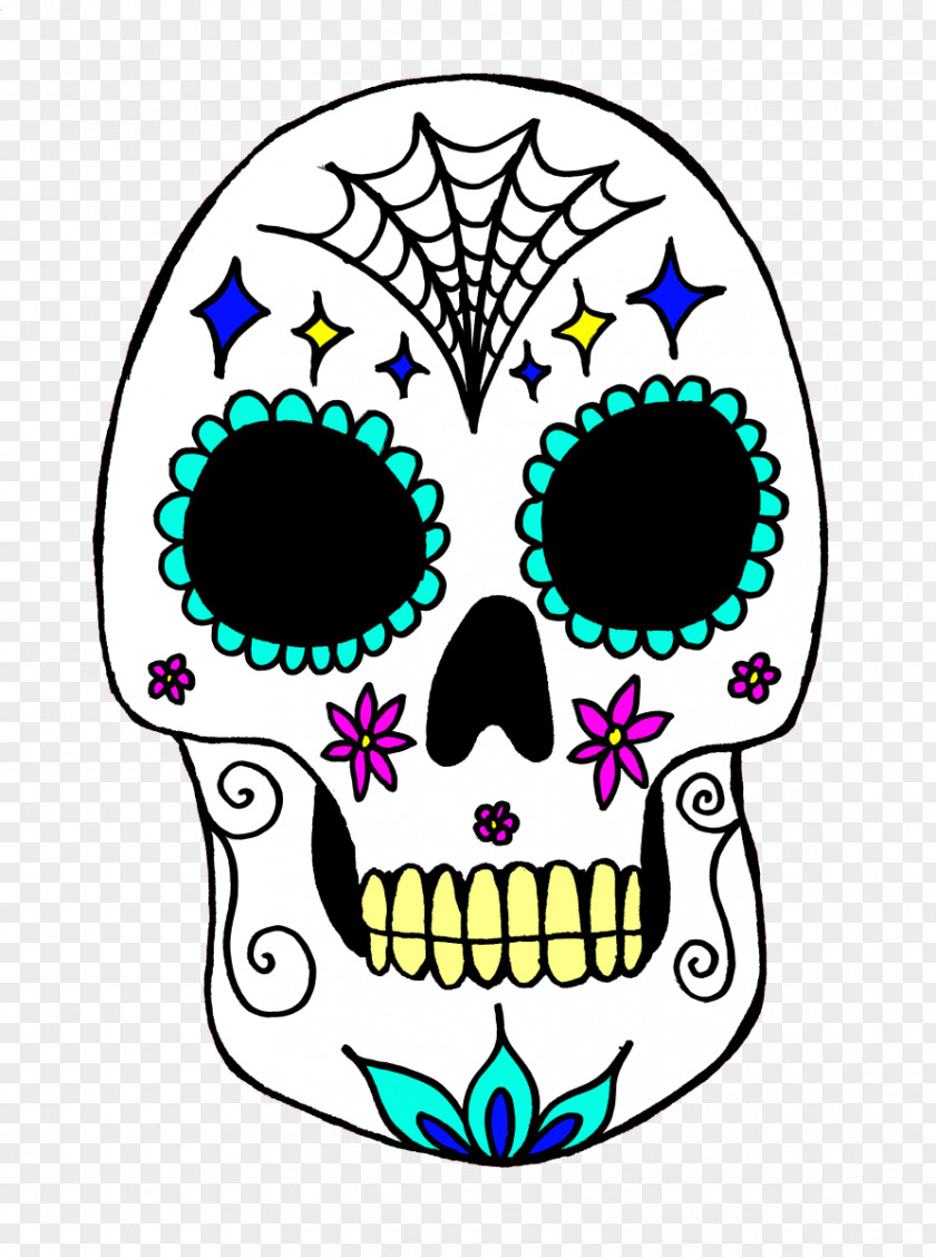 Sugar Skulls Calavera Skull Day Of The Dead Art Costume PNG