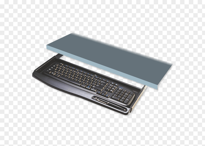 Arched Computer Keyboard Tray Table Numeric Keypads PNG