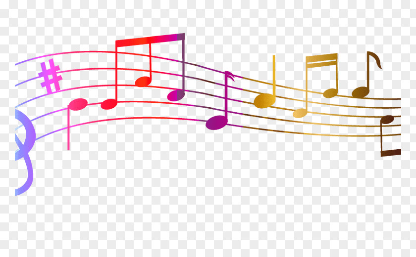 Colored Music Notation Drawing Note PNG