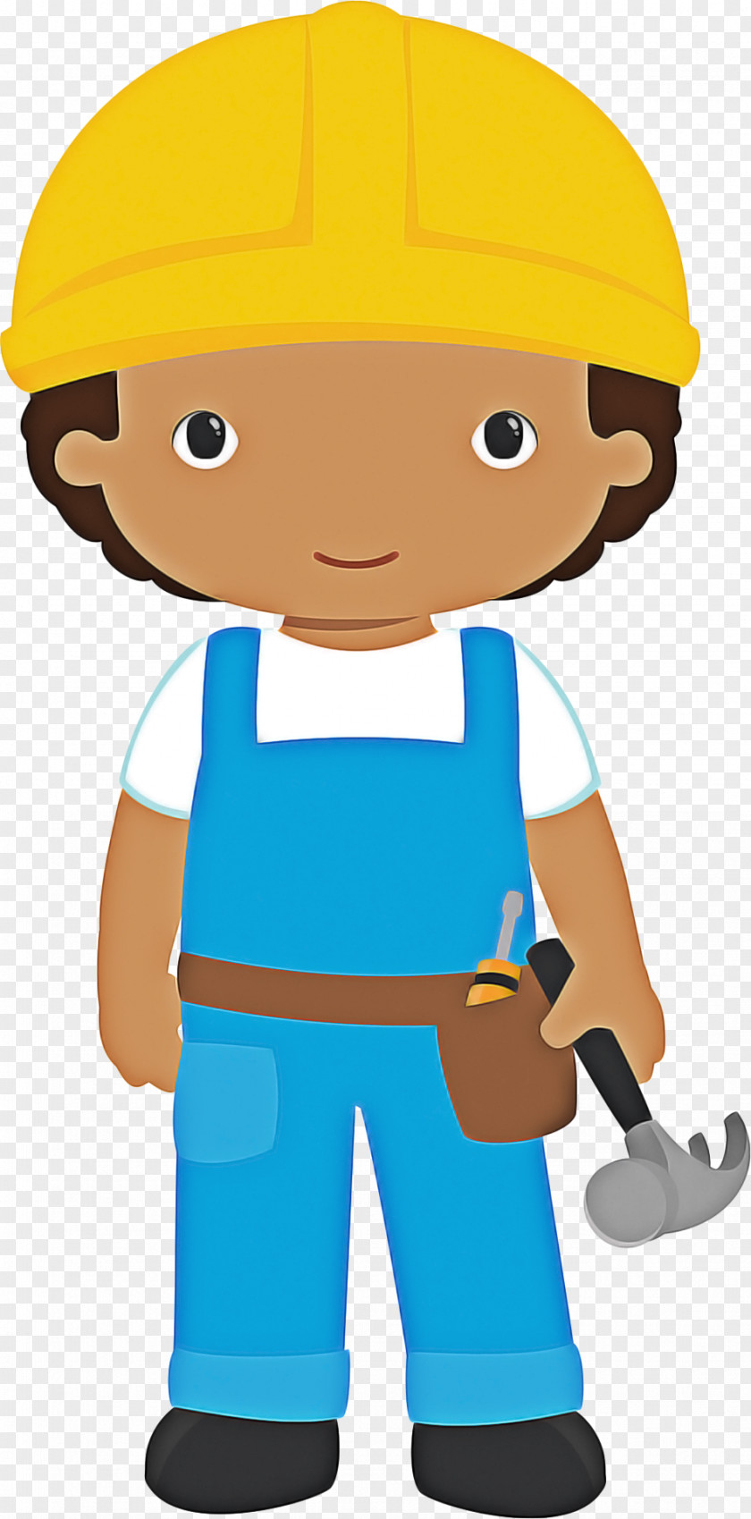 Construction Worker Cartoon Boy PNG