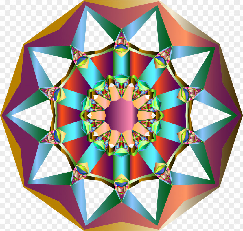 Geometric Border Star Symmetry Clip Art PNG
