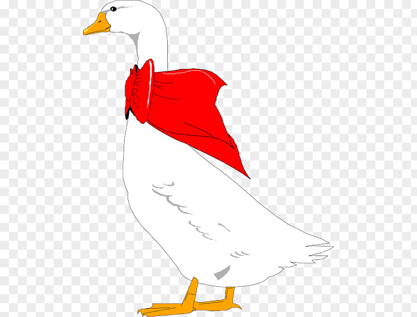 Red Scarf Cliparts Goose Clip Art PNG