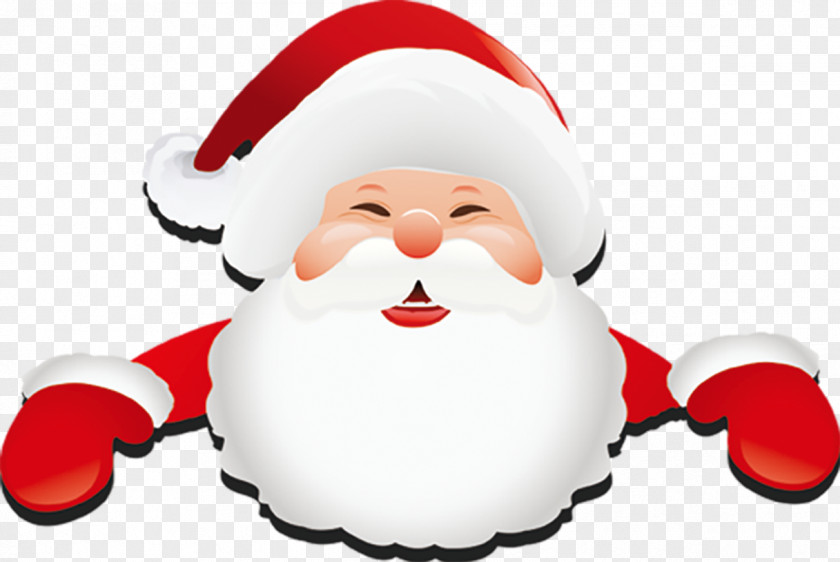 White-bearded Santa Claus Creative Christmas Beard Clip Art PNG