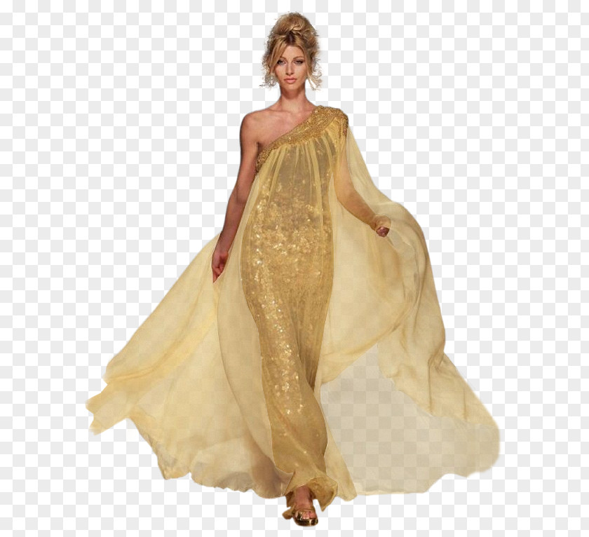Woman Gown Dress PNG