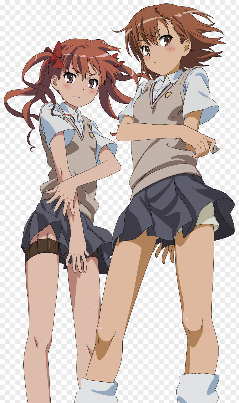 Mikoto Misaka Kuroko Shirai Anime A Certain Scientific Railgun PNG Railgun, clipart PNG