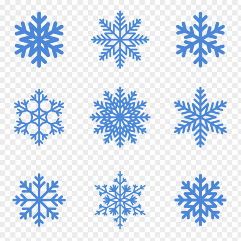 Snowflake Vector Material Pattern PNG