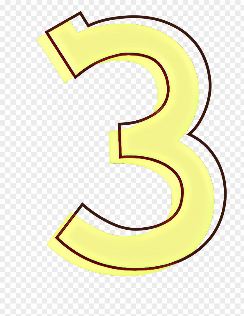 Symbol Number Yellow Background PNG