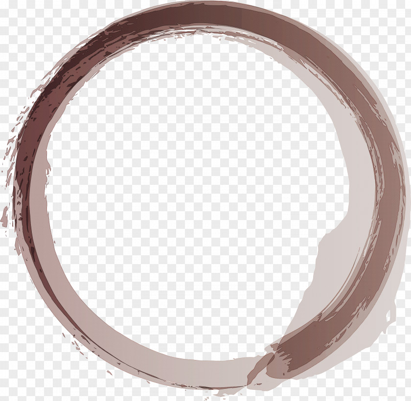Beige Circle Oval PNG