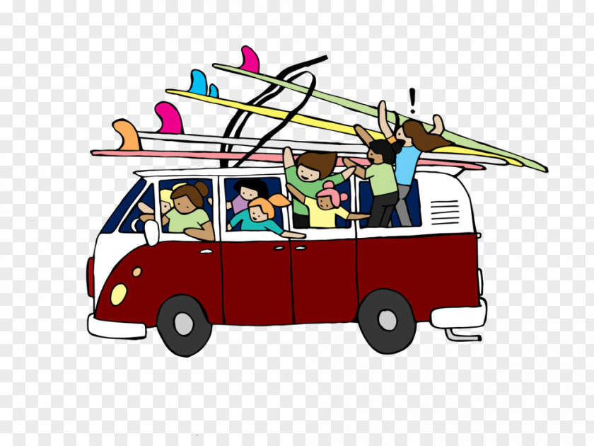 Car Surf Sister School Surfing Clip Art PNG