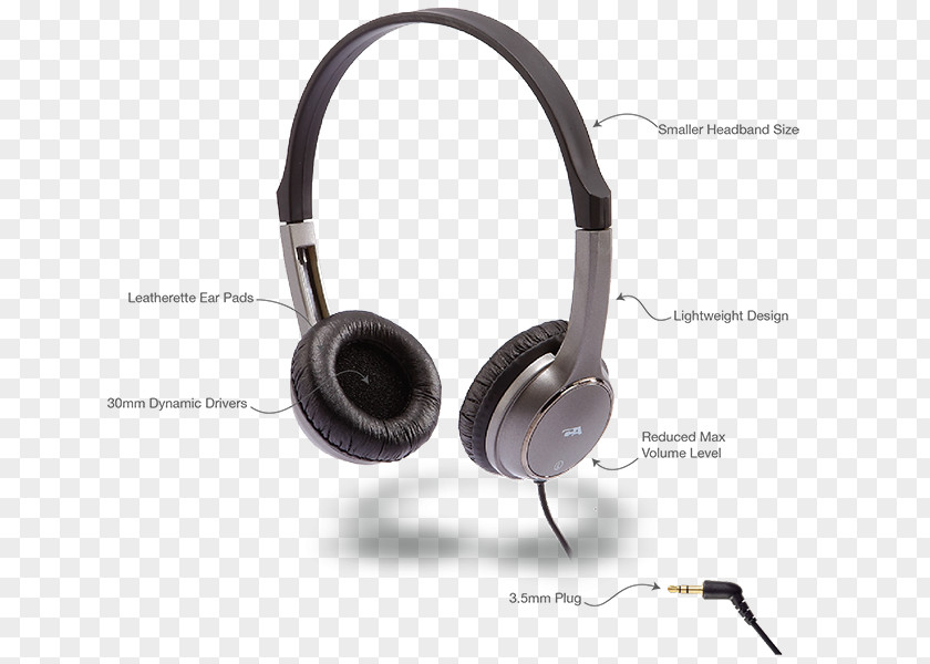 Over-the-headSemi-Open20Hz20kHzMini-phone AudioChildren Headphone Headphones Headset ACM-7000 Wired Stereo For Children PNG