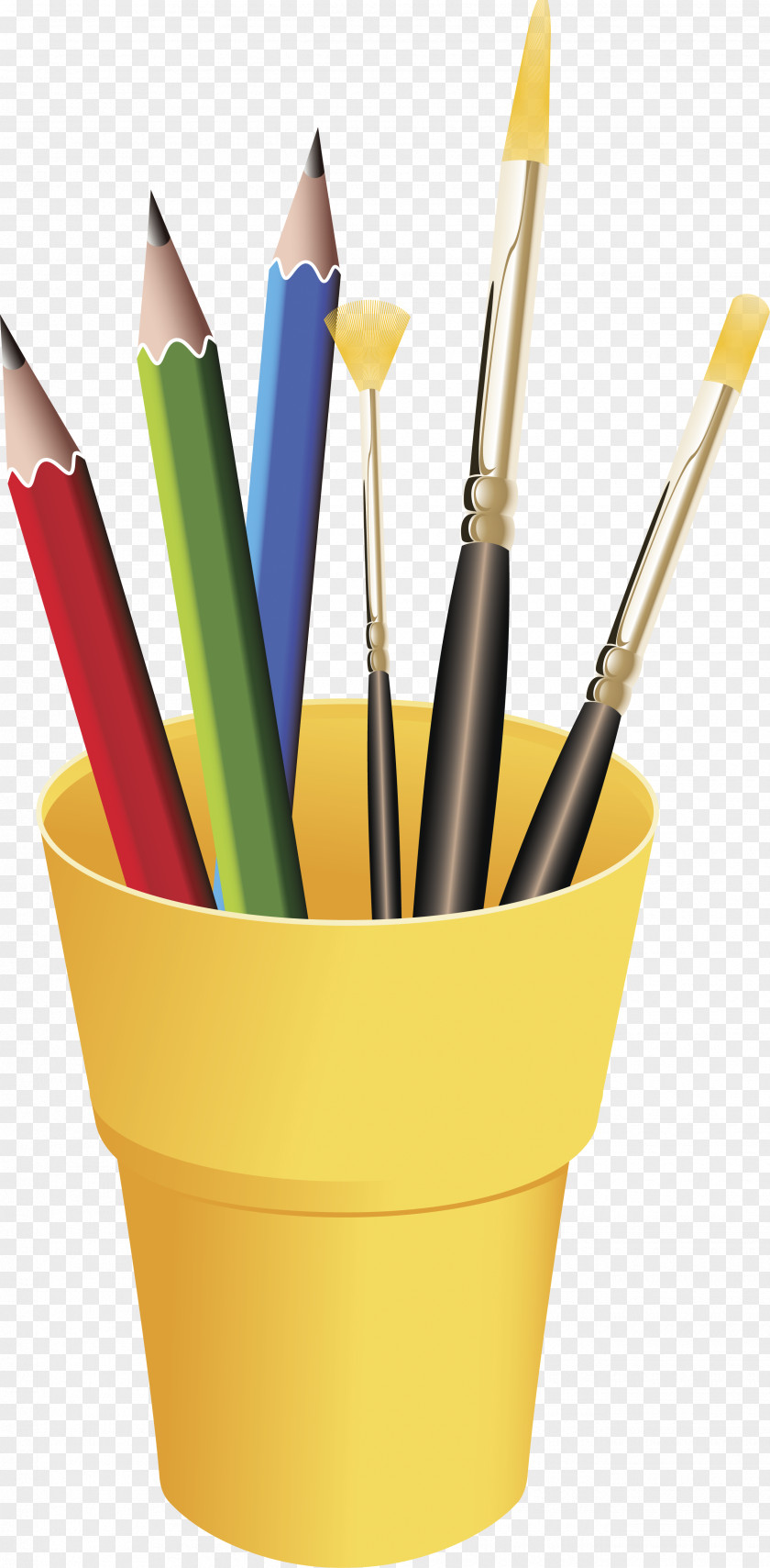 Pencil Drawing Colored Painting PNG