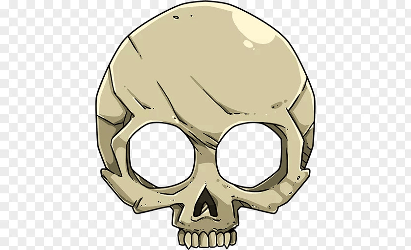 Skull Sticker Nose PNG