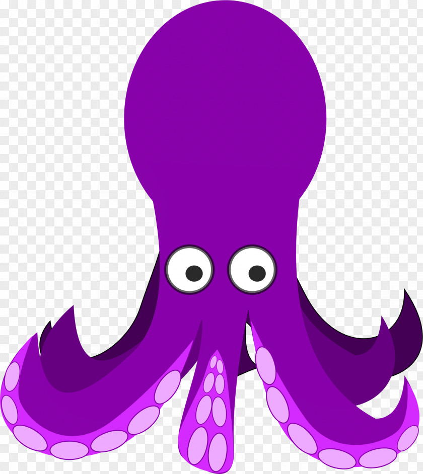 Cartoon Octopus Clip Art PNG