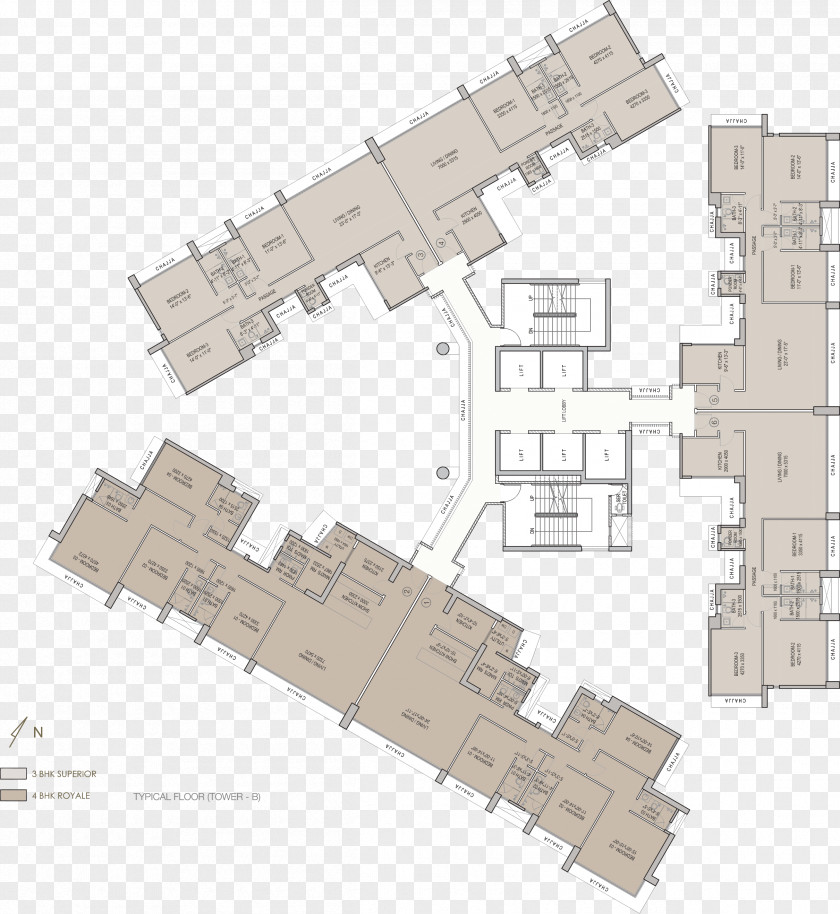 Copy The Floor Plan Oberoi Esquire Exquisite By Realty PNG