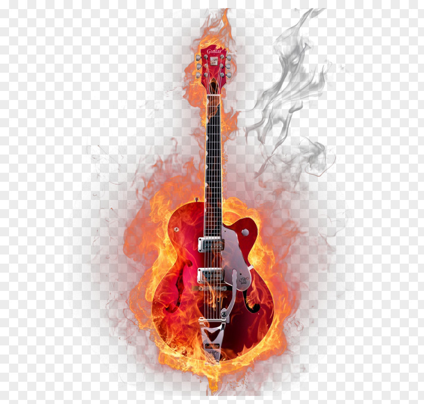 Guitar Music PNG , burning letter a clipart PNG