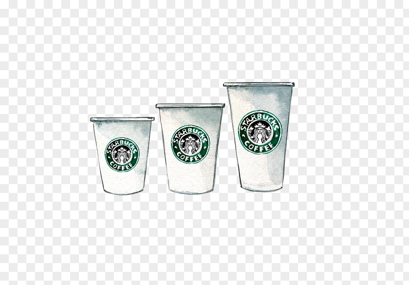 Hand-painted Mug Starbucks Coffee Cup Tea Frappuccino PNG