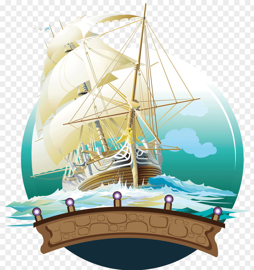 Sailboat Sailing Ship Watercraft Illustration PNG