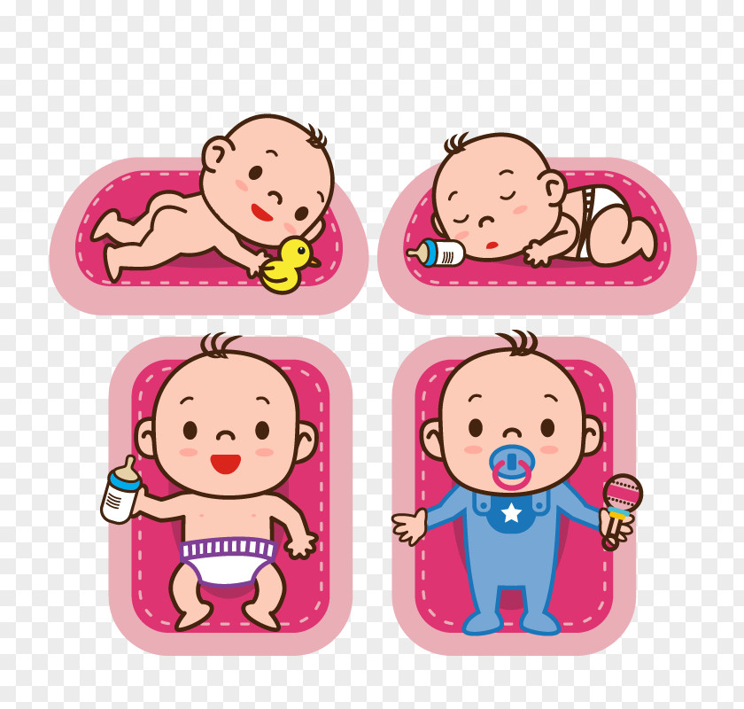 Vector Baby Infant Sleep Child Illustration PNG
