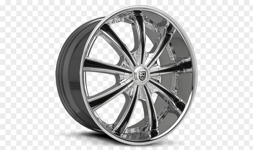Chromium Plated Rim Car Alloy Wheel Silver PNG