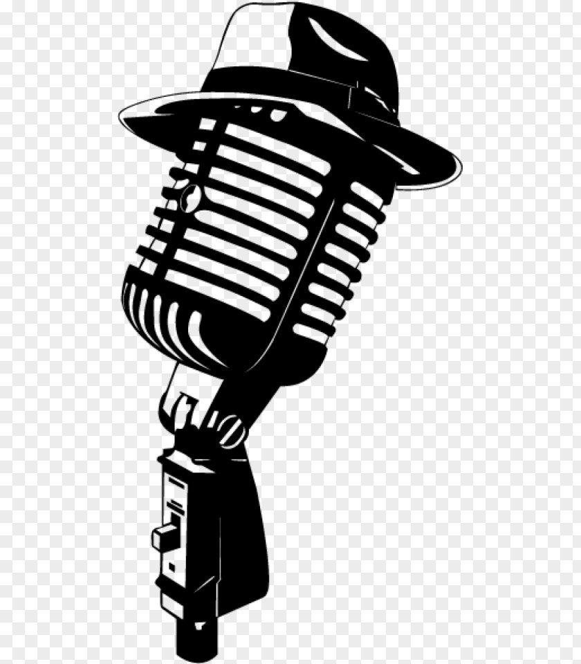 Microphone Wall Decal Sticker Mural PNG