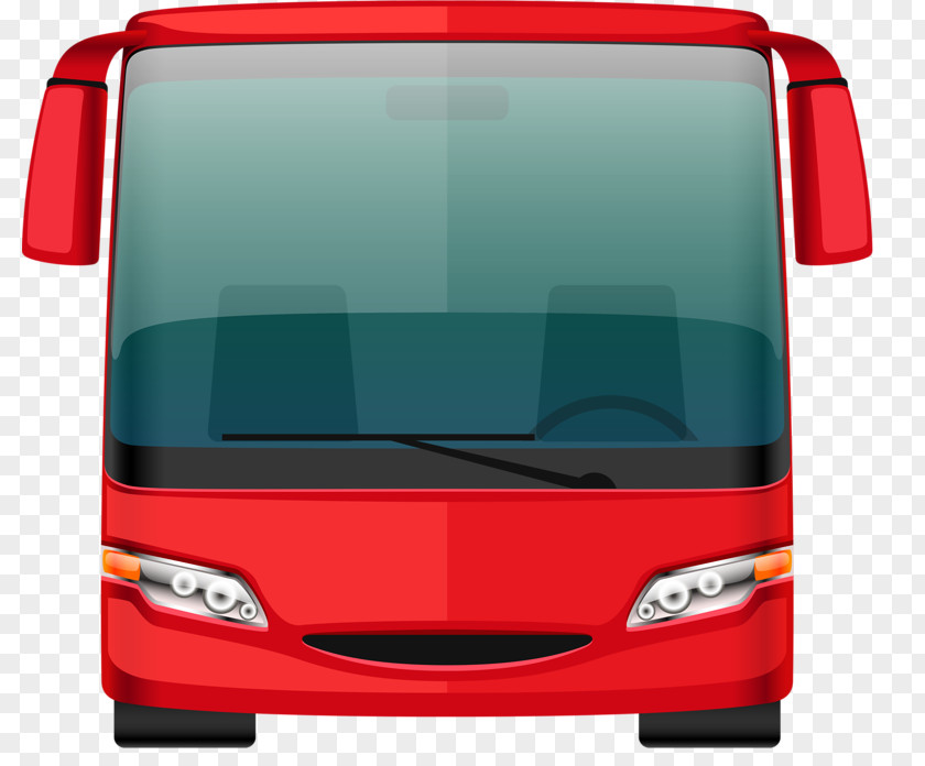 Red Bus School Taxi Clip Art PNG