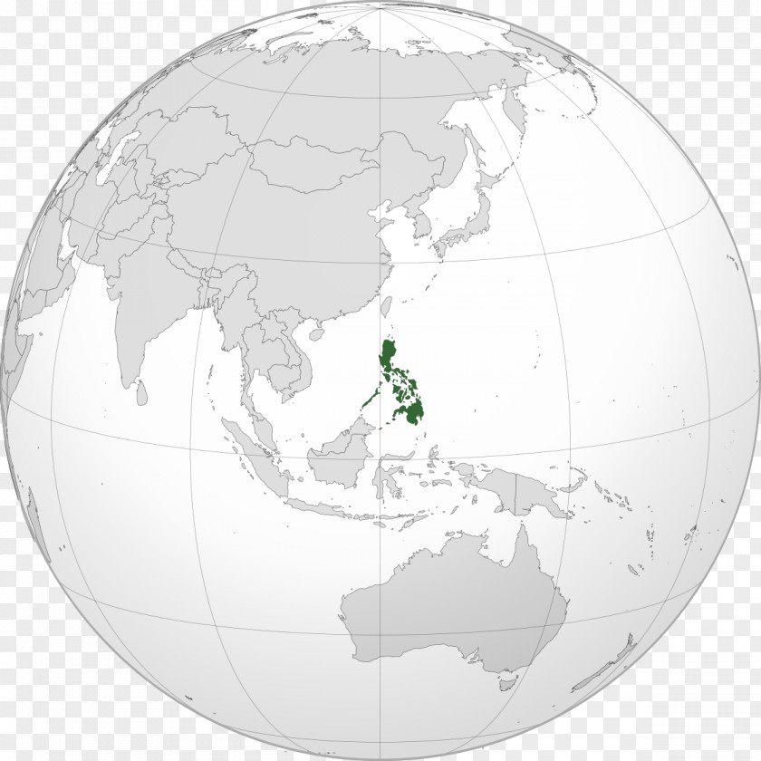 Philippines Globe World Map PNG