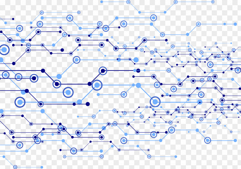 Vector Hand-painted Technology Circuit Board Printed Electronic Computer File PNG