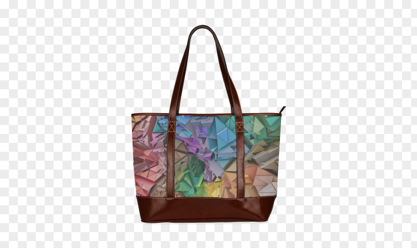 Abstract 3d Geometrical Design Tote Bag Handbag Medical Zipper PNG