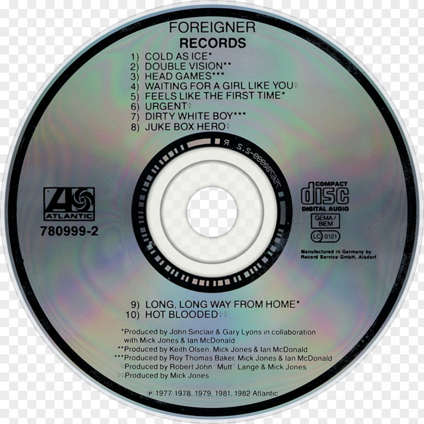 Foreigner Compact Disc Up From The Ashes Glam Metal Geffen Records Heavy PNG