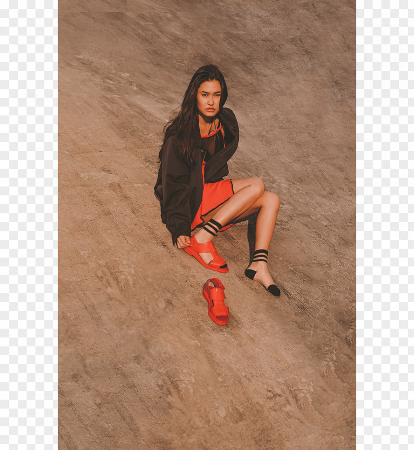 Seaside Fashion Model Melissa Sock Shoe PNG