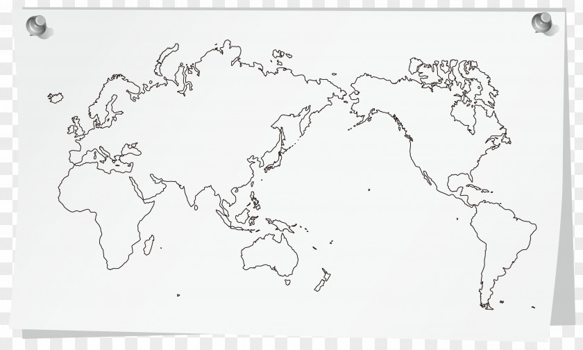 United States World Map Blank PNG