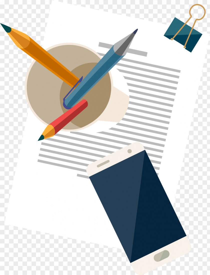Cartoon White Pen Container Paper PNG