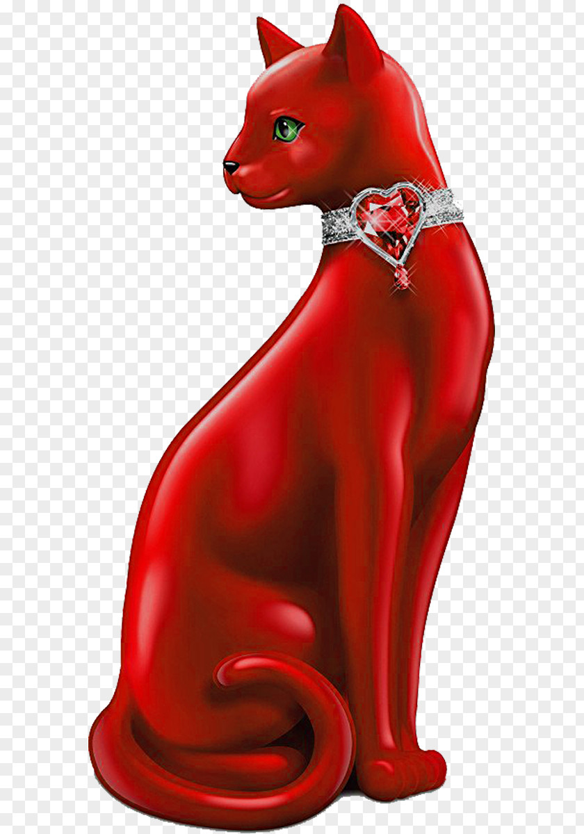 Cat Figurine Pet Collectable Statue PNG