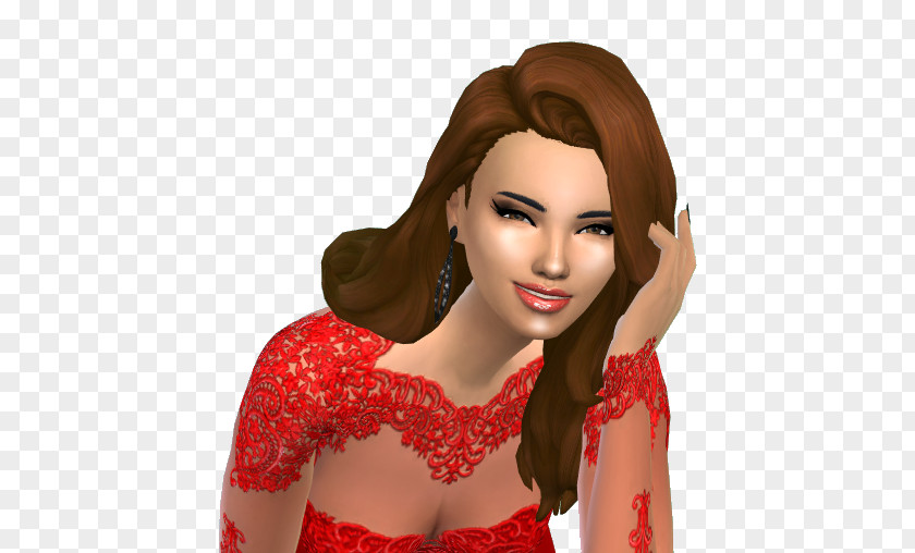 Miss World The Sims 4 Hair Coloring Brown PNG
