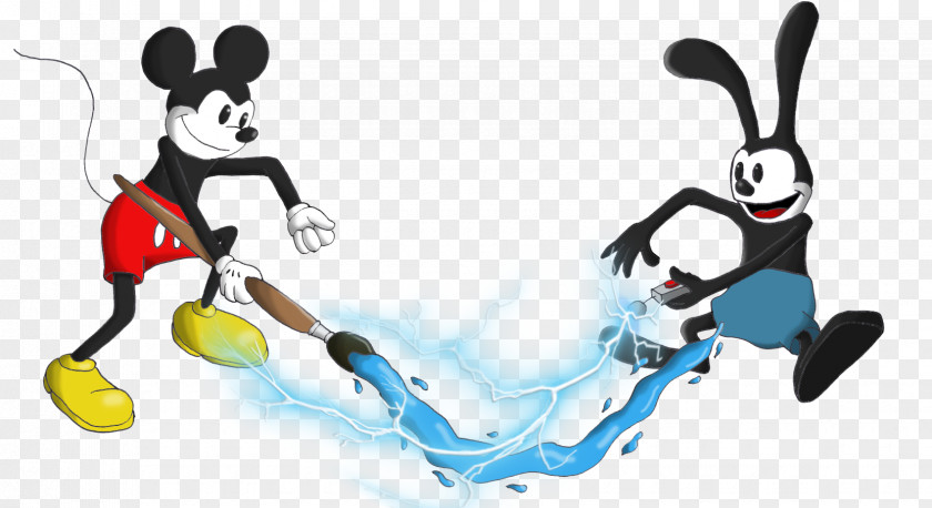 Oswald The Lucky Rabbit Felix Cat Epic Mickey Mouse Art PNG