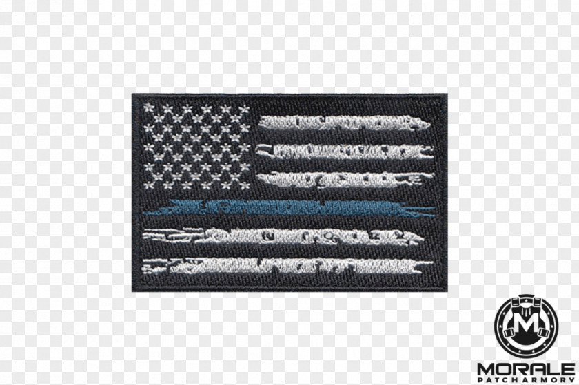 United States Thin Blue Line The Red Flag Patch Police Officer PNG