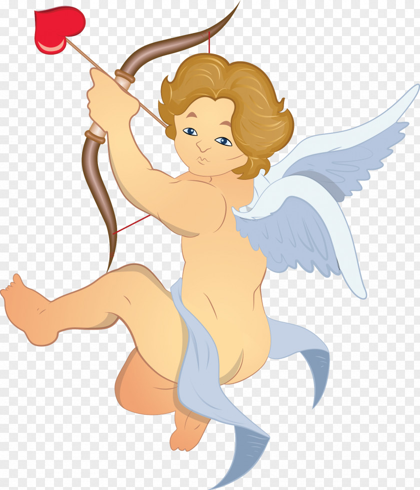 Wing Mythical Creature Cartoon Angel Fictional Character Cupid Clip Art PNG