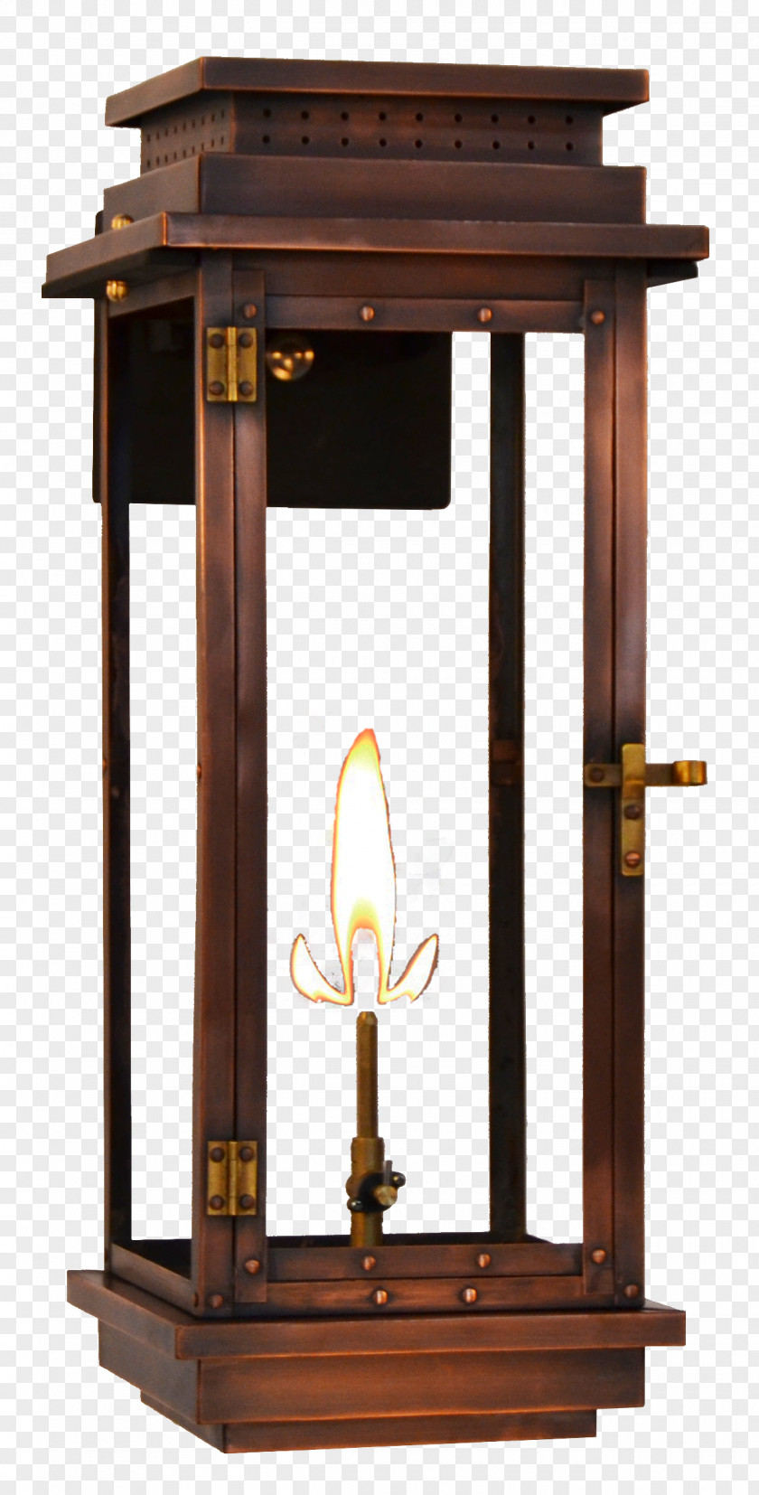 Copper Wall Lamp Gas Lighting Light Fixture Lantern PNG