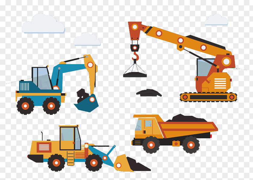 Cranes And Truck Tractors Crane Tractor Crawler-transporter PNG