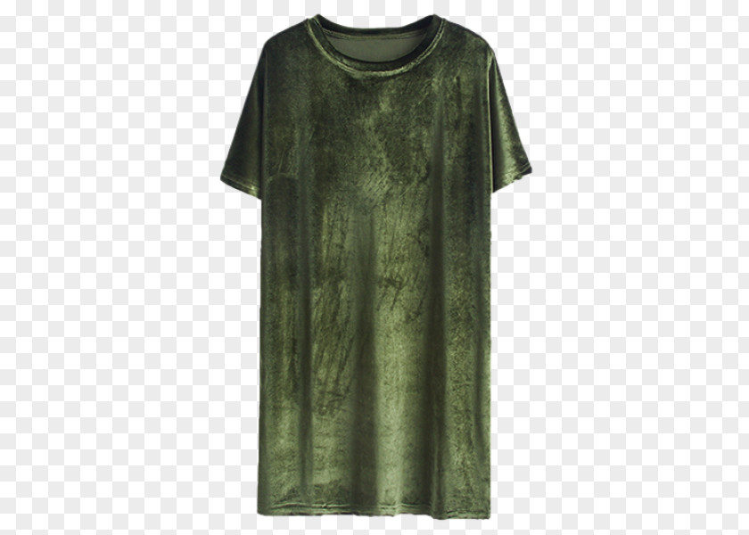 Dress Velvet Military Green Layering PNG