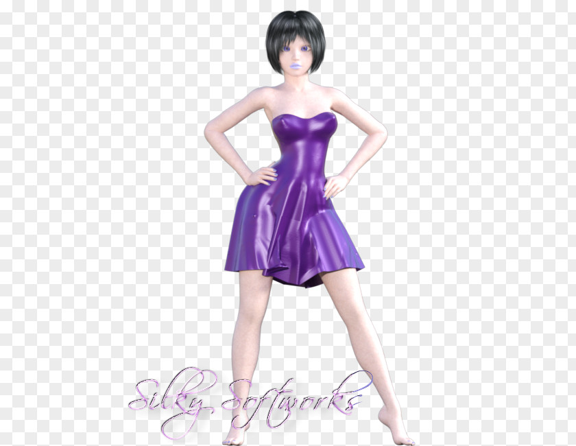 Minimal Pair Words Cocktail Dress Fashion Purple PNG