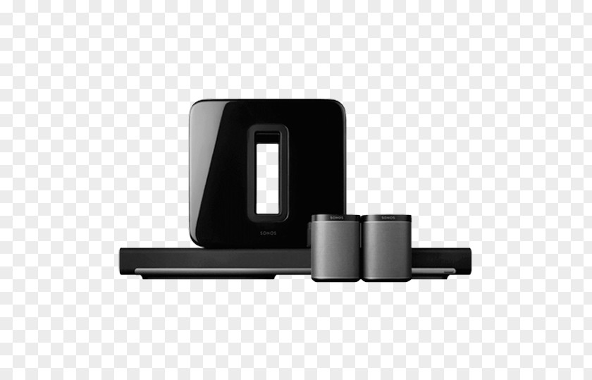 Sonos 5.1 Surround Sound Package With PLAYBAR And PLAY:1 Play:3 PNG