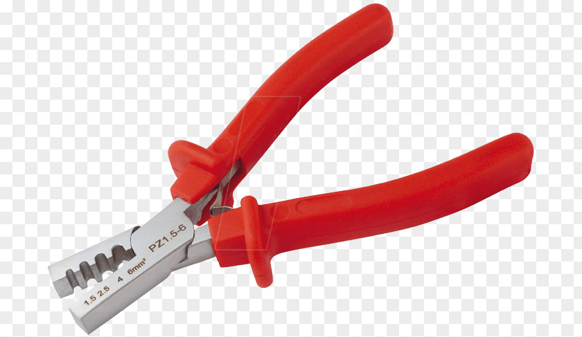 Pliers Diagonal Electric Wire Ferrule Crimp RCA Connector PNG