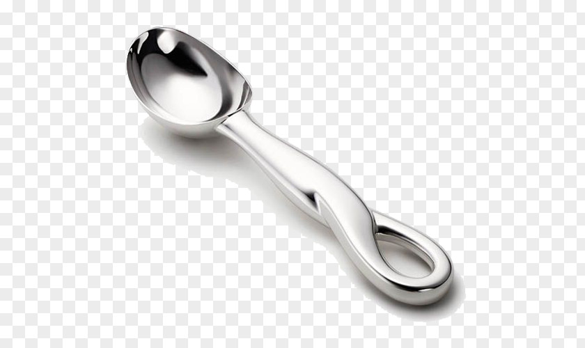 Spoon Ice Cream Scoop Stainless Steel Kitchen PNG