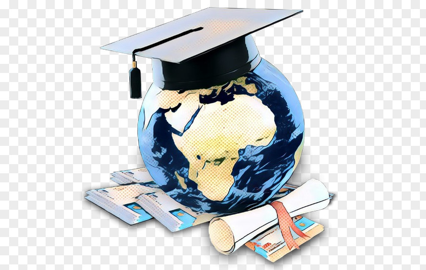 Earth Academic Dress Background Graduation PNG