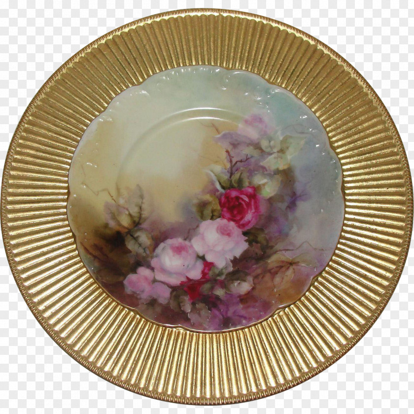 Hand Painted Rose Porcelain PNG