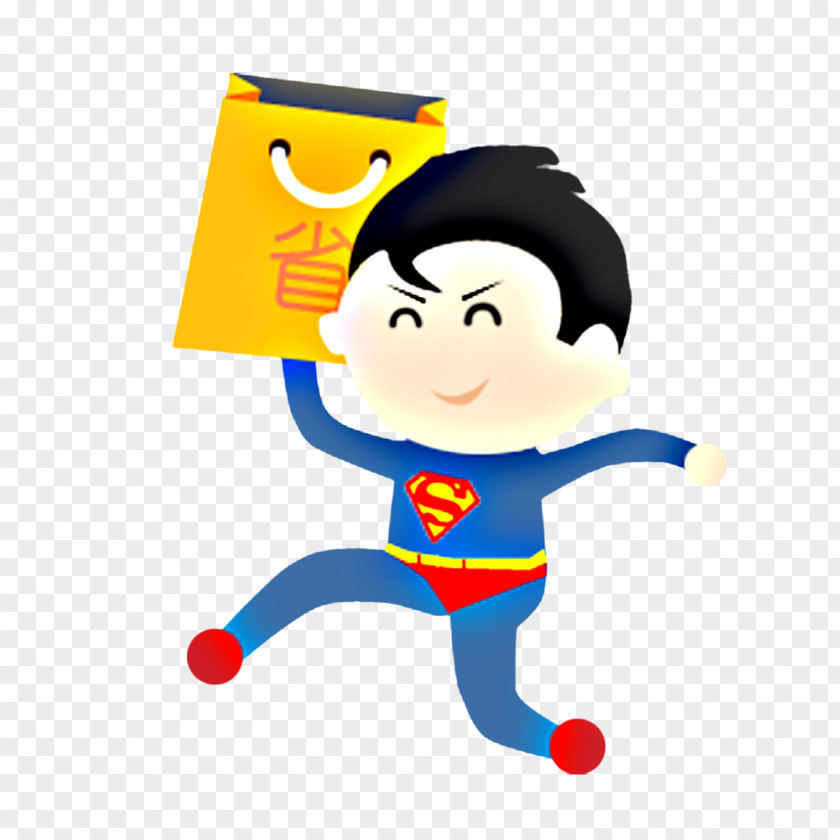 Superman Save Money Cartoon PNG