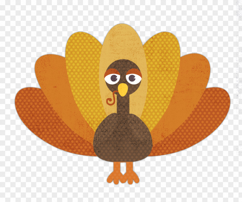 Turkey Thanksgiving Day Christmas Sticker PNG