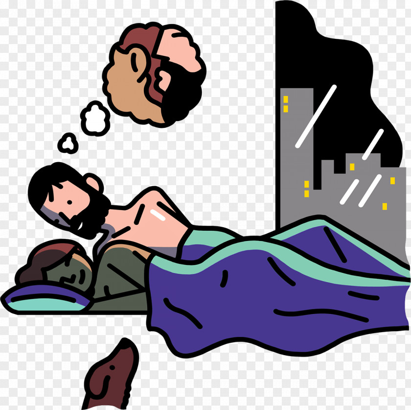 Couple Illustrator Sleep Clip Art PNG